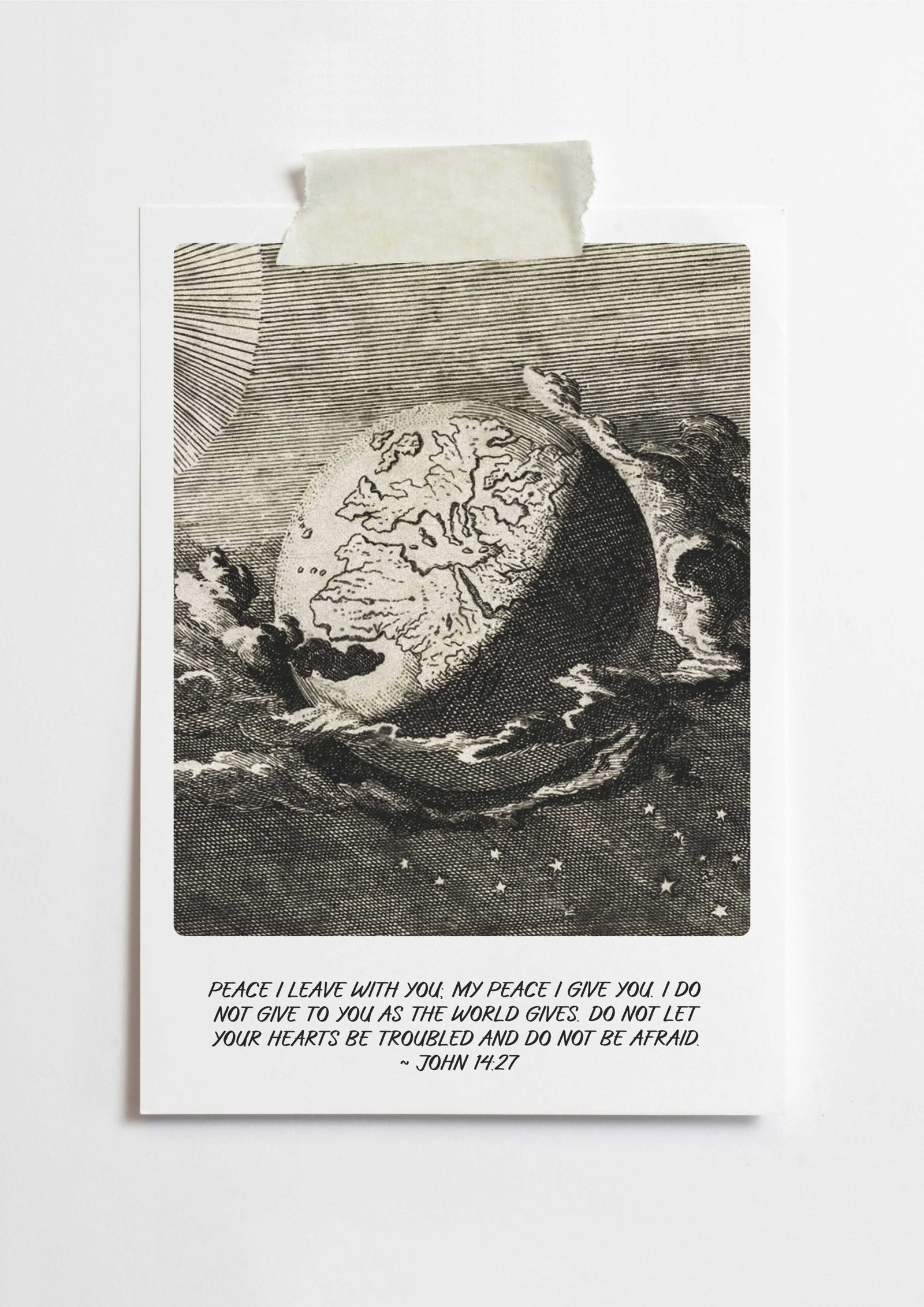 Christian Wall Art Polaroid of the World Jesus Quote About Peace (Digital Download) - Image 7