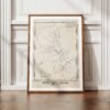 Vintage Bethlehem Israel Map Art: Christian Holy Land Decor Christian Wall Art (Digital Download)