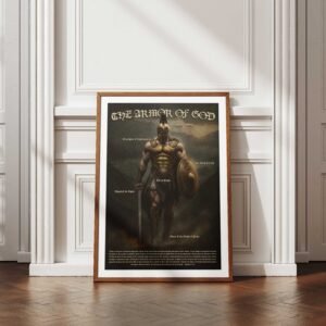 Alternative view of Armor of God Warrior Print: Vintage Christian Wall Art (Digital Download)