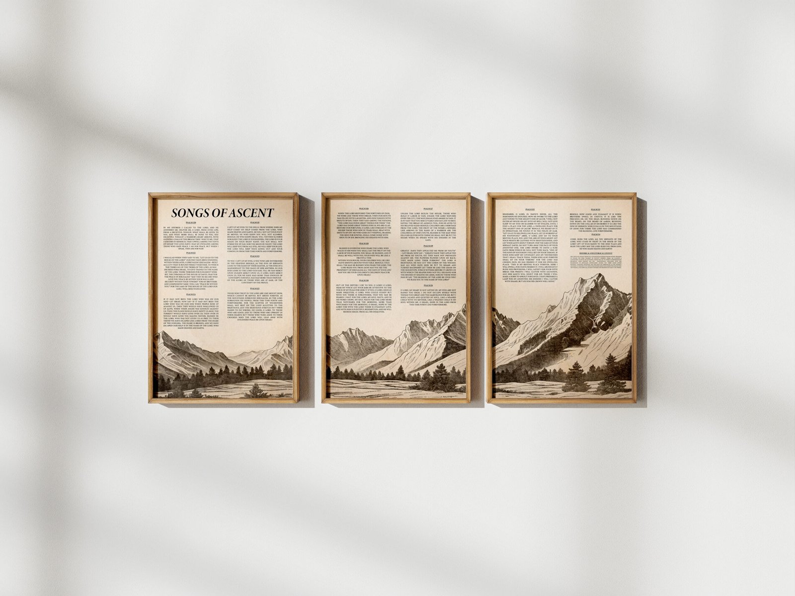 Songs of Ascent Print Set: Vintage Christian Bible Verse Art Christian Wall Art (Digital Download) - Image 5