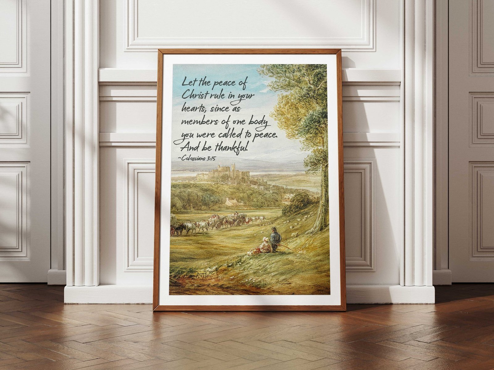 Christian Gallery Wall Mega Bundle 16 Vintage Bible Verse Prints Peace Collection (Digital Download) - Image 10