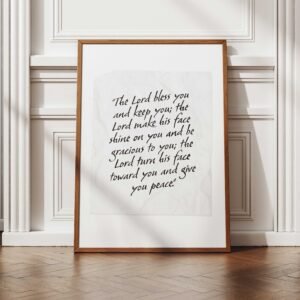 Alternative view of Christian Wall Art The Blessing Handwritten Note Art Print (Digital Download)