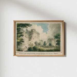 Christian Wall Art Peace of God Guard Heart Vintage Painting (Digital Download)