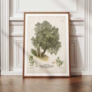 Alternative view of Christian Wall Art Vintage Painting of Olive Tree With Bible Verse About Peace (Digital Download)