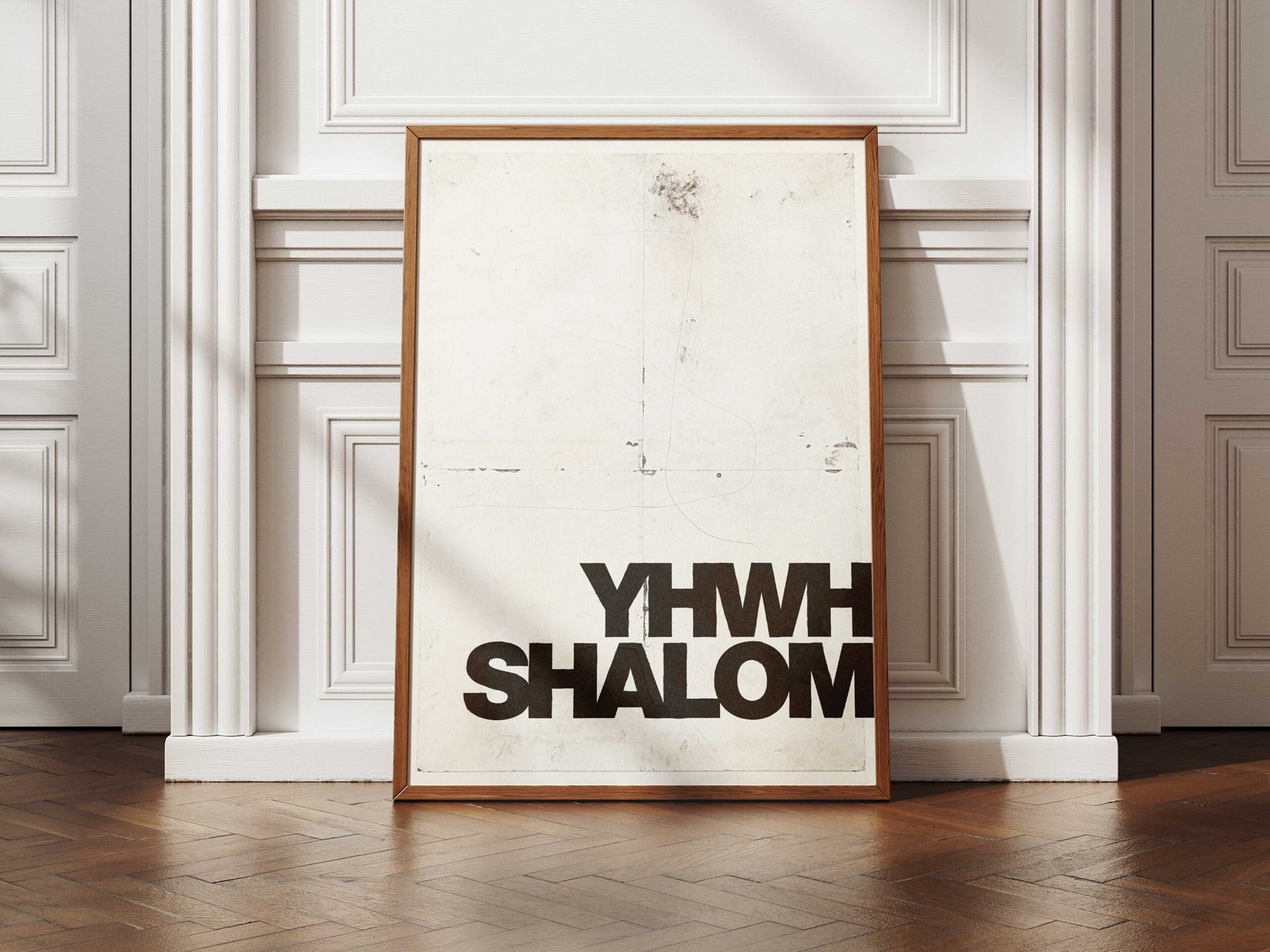 YHWH Shalom Christian Wall Art Minimalist Art Print Yahweh is Peace (Digital Download)