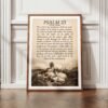 Psalm 23 Wall Art Vintage Sheep Christian Wall Art for Home or Office (Digital Download)