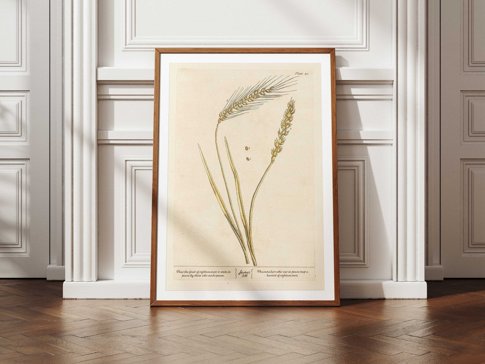 Christian Wall Art James 3:18 Seeds of Peace Vintage Wheat Print (Digital Download) - Image 3