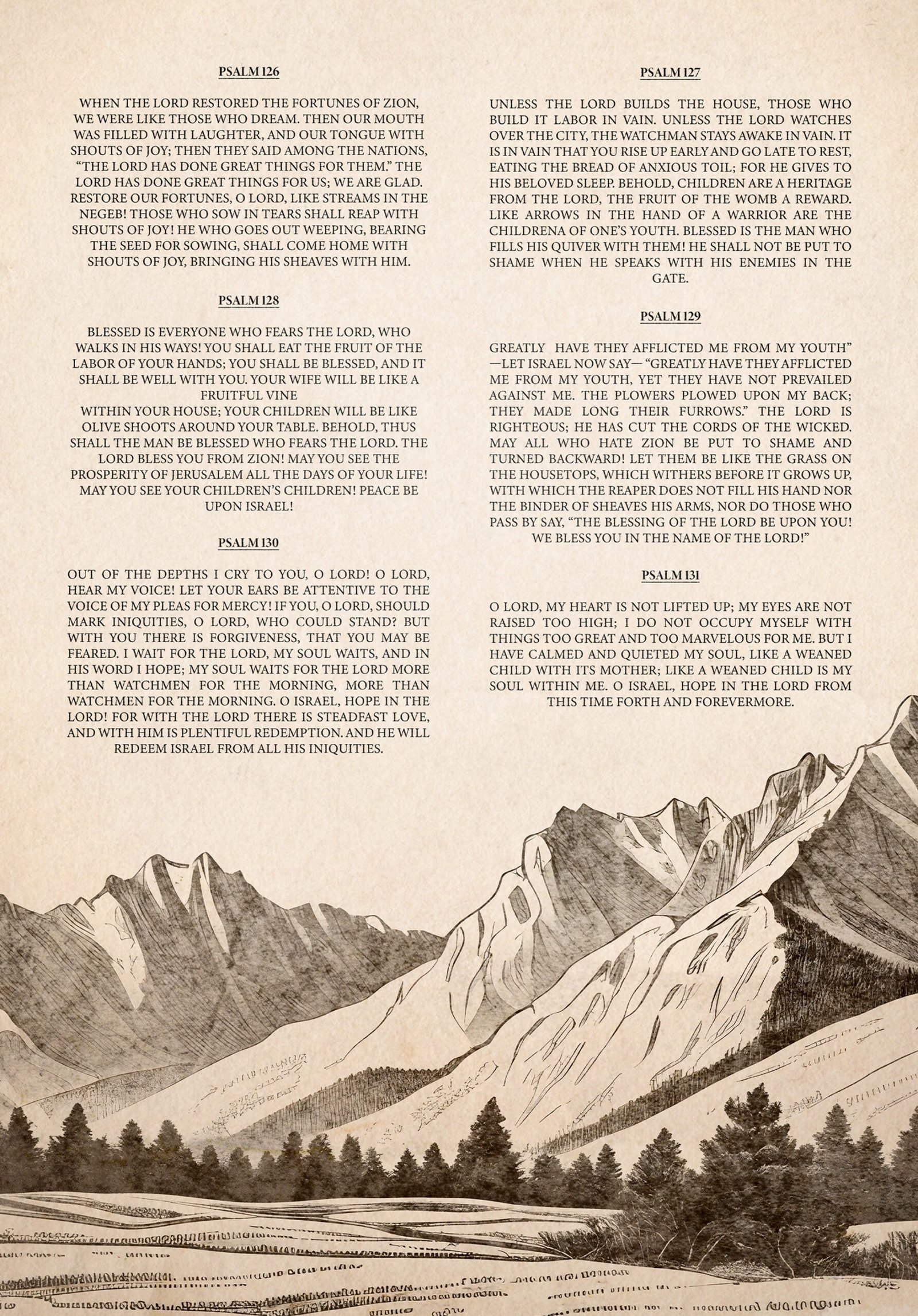 Songs of Ascent Print Set: Vintage Christian Bible Verse Art Christian Wall Art (Digital Download) - Image 7