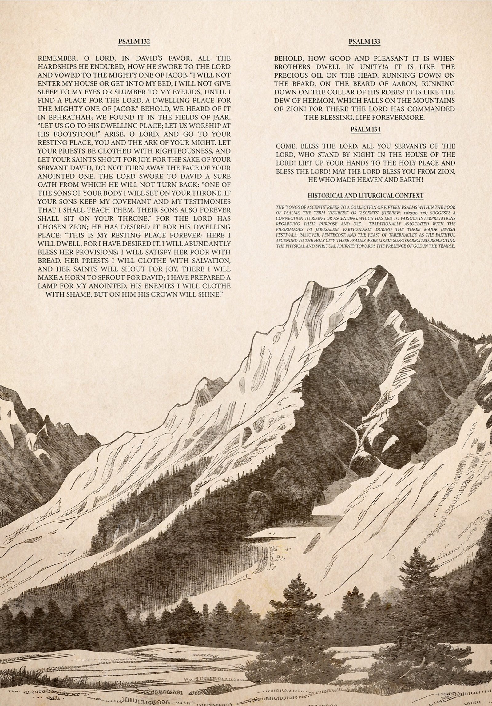 Songs of Ascent Print Set: Vintage Christian Bible Verse Art Christian Wall Art (Digital Download) - Image 8