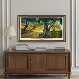 Proverbs 13:12 Bible Verse Samsung Frame TV Art Rustic Olive Grove DIGITAL Print Vintage Christian Wall Art