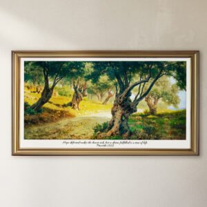 Alternative view of Proverbs 13:12 Bible Verse Samsung Frame TV Art Rustic Olive Grove DIGITAL Print Vintage Christian Wall Art