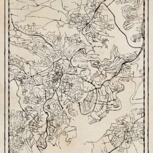 Alternative view of Vintage Nazareth Israel Map Art: Christian Holy Land Decor Christian Wall Art (Digital Download)