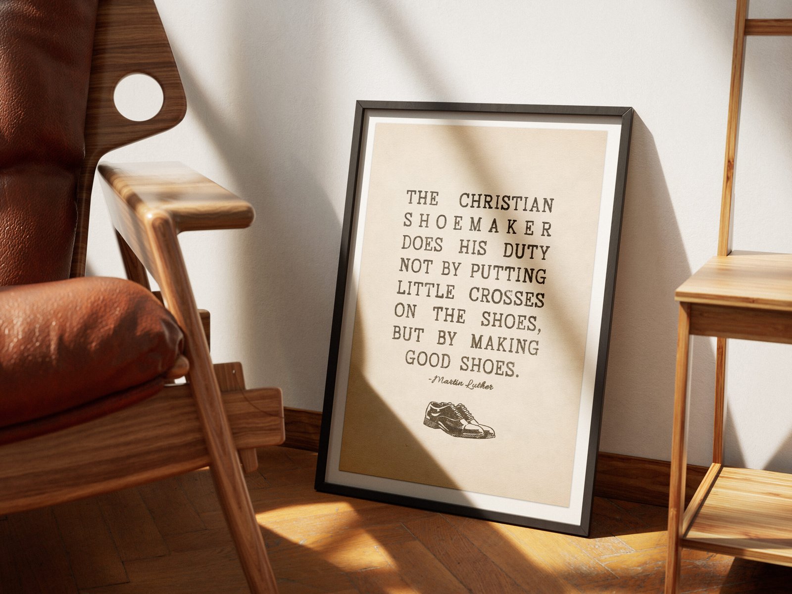 Martin Luther Inspirational Quote Vintage-Style Christian Wall Art for Men Instant Download Digital Print - Image 4