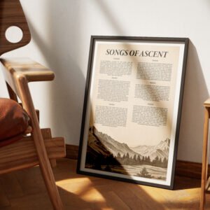Alternative view of Songs of Ascent Print Set: Vintage Christian Bible Verse Art Christian Wall Art (Digital Download)
