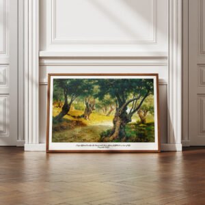 Proverbs 13:12 Bible Verse Rustic Olive Grove DIGITAL Print Vintage Christian Wall Art The Olive Grove, Palermo by Francesco Lojacono