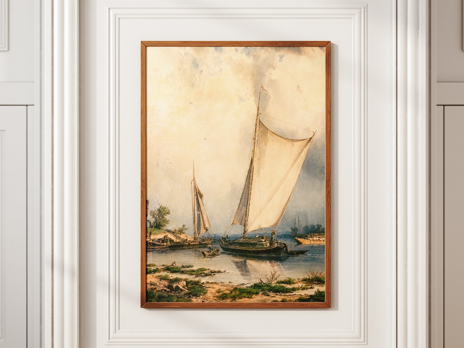 Ecclesiastes 3:1-8 Christian Wall Art Moody Vintage Sailing Boat Digital Art Print Bible Verse Decor Bundle Deal - Image 4