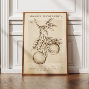 Fruit of the Spirit Goodness Print: Vintage Christian Wall Art (Digital Download)