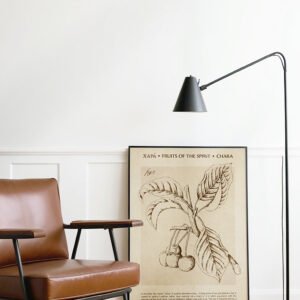 Alternative view of Fruit of the Spirit Joy Print: Greek Word for Joy Vintage Christian Wall Art (Digital Download)