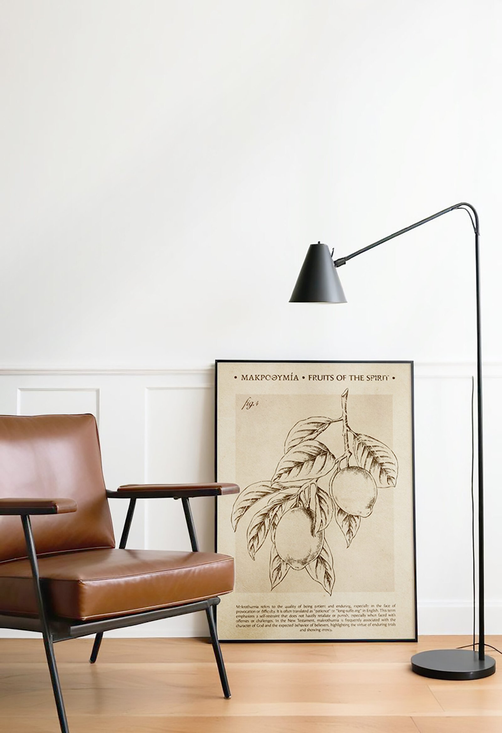 Patience Fruit of the Spirit Print: Vintage Christian Wall Art (Digital Download) - Image 2