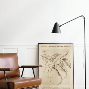 Alternative view of Meekness Fruit of the Spirit Art Print: Vintage Home Decor Christian Wall Art (Digital Download)