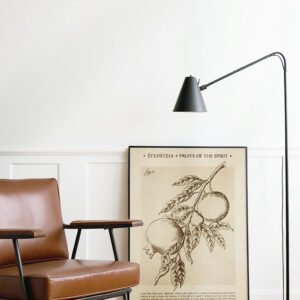 Alternative view of Self Control Fruit of the Spirit Print: Vintage Christian Wall Art (Digital Download)